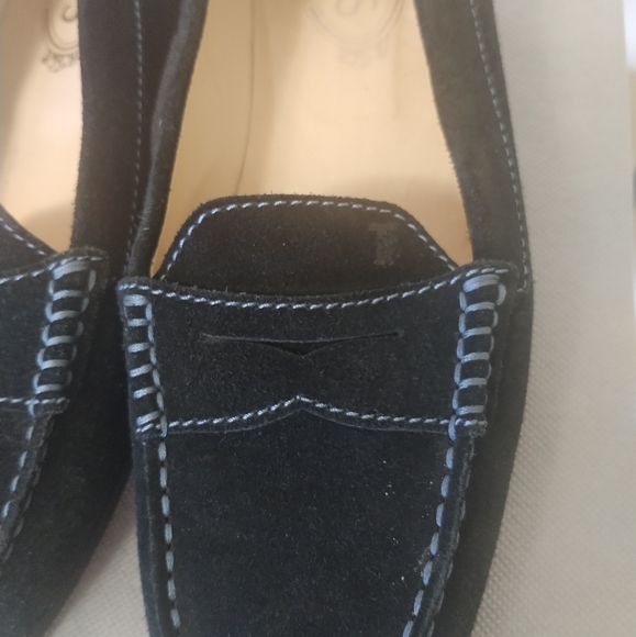 Tod's Black Suede Gommino Driving Loafers size 37 - Picture 9 of 14